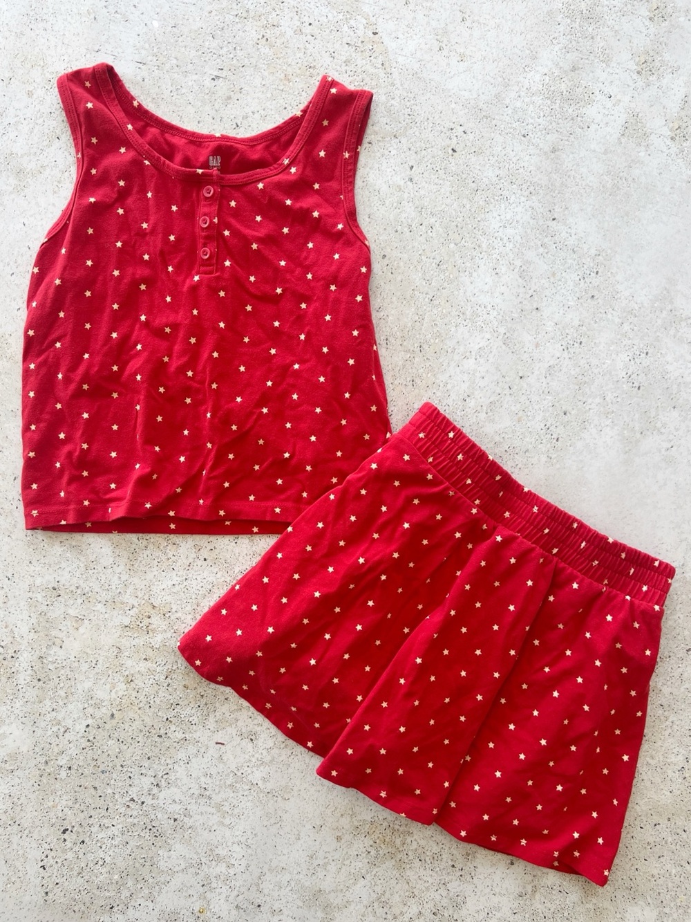 GAP KIDS Girls Two Piece Set Shirt and Skort size 10